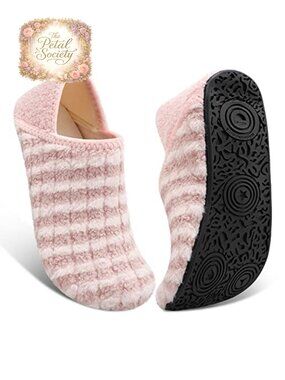 Unisex Slippers with Rubber Sole Soft Lightweight House Shoes Non Slip